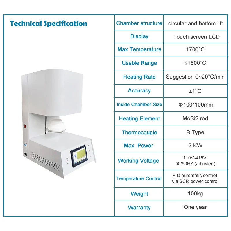 Factory Direct Sale Good Price Dental Zirconia Sintering Furnace for Tooth