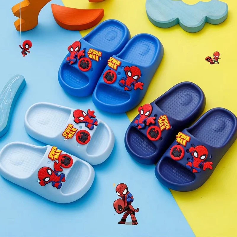 Chicos Mayorista/Proveedors Flip Flops Verano Spider-Man Nuevo Flip Flop EVA Material de exterior suave zapatilla