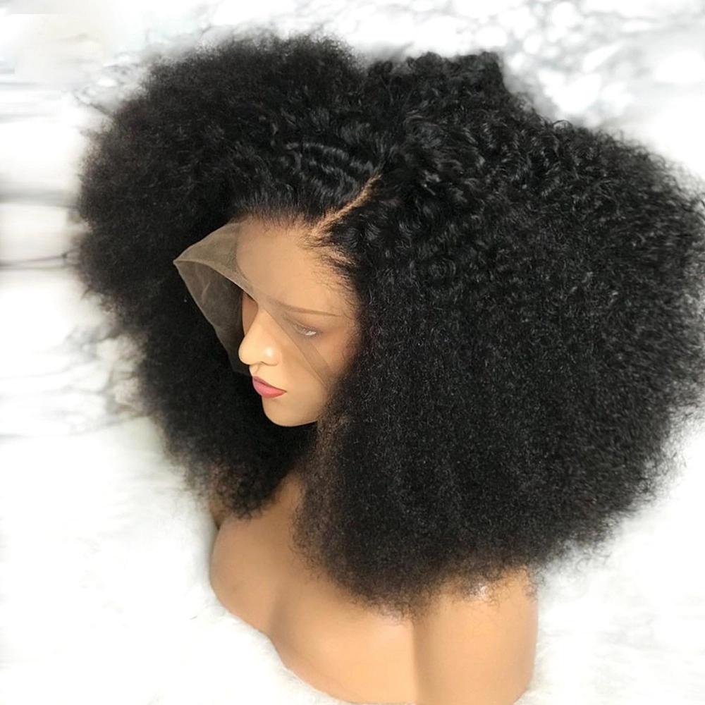 Kbeth Mongolian Afro Kinky Curly Wig Lace Front Human Hair Wigs for Black Women Pre Plucked 150 Density, Curly Full Lace Human Hair Wig Wholesale