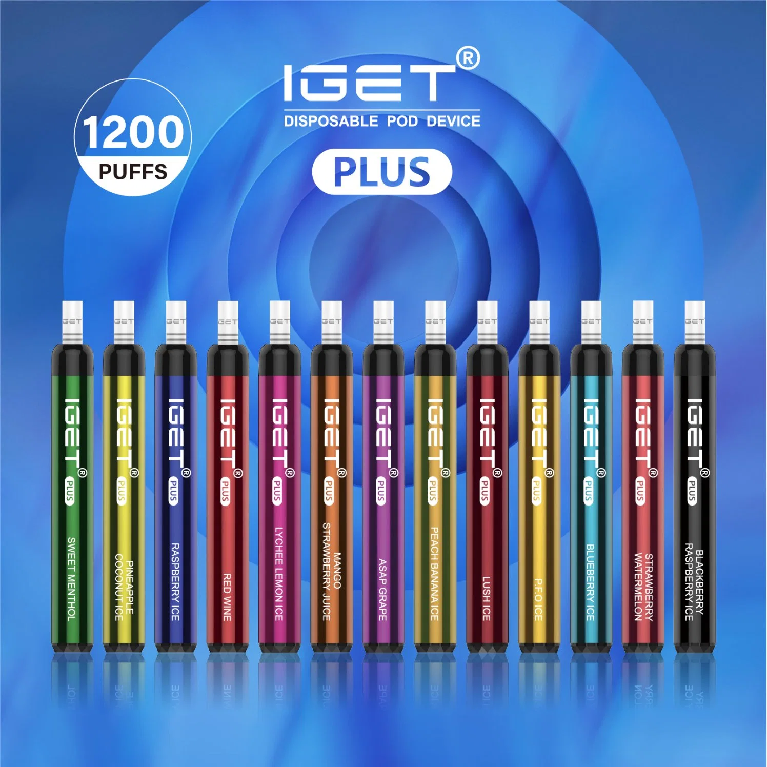 1 200 Puff 10 ml Iget plus Disposable Vape Wholesale UK