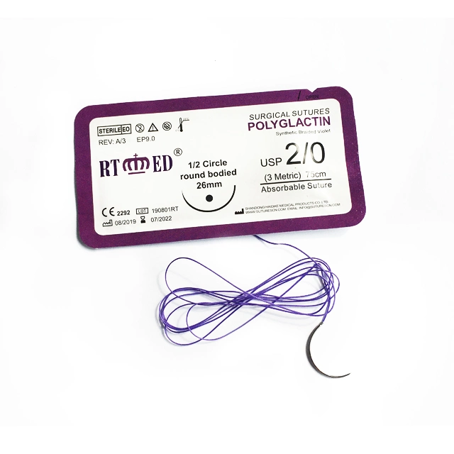 Pgla (POLYGLACTIN910) Sutures with for Surgery with CE/ISO Certification