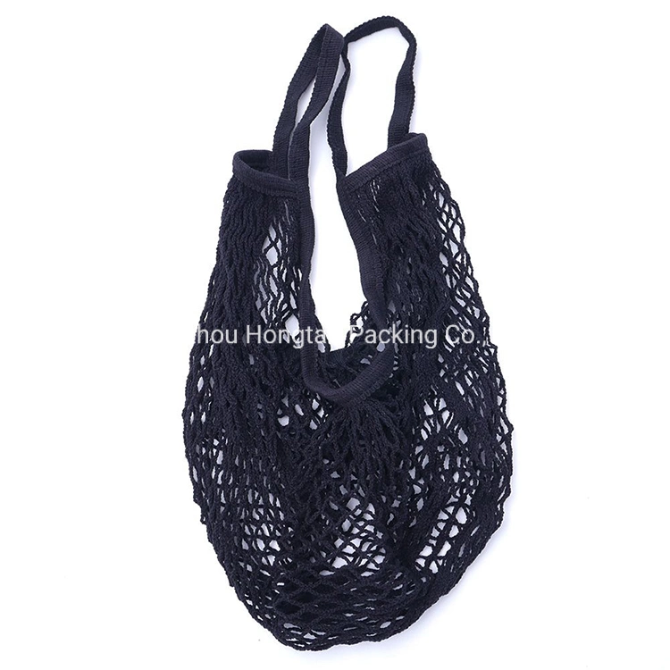 2020 New Mesh Net Shopping Reusable Fruit Bag Handbag Cotton Mesh Bags