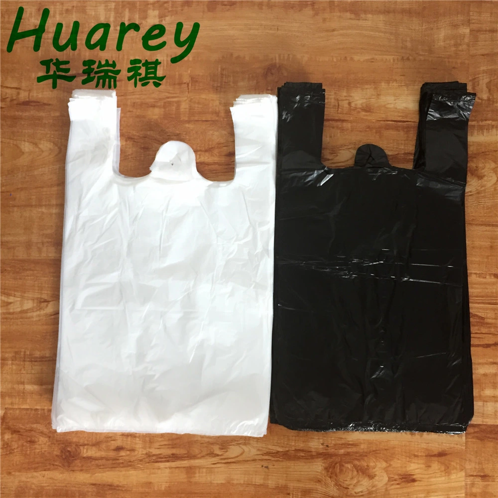 High quality/High cost performance  HDPE Supermarket Promotion Plastic T-Shirt Handle Bag