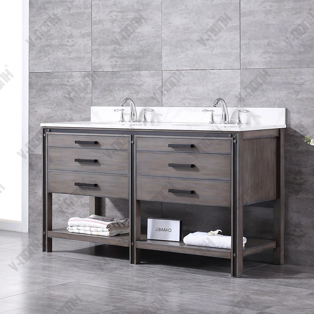 New Design Elegant Single Sinks Cabinet Furniture for Bathroom Use