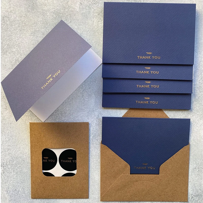 Luxury Invitation Card Thank You Card with Envelop