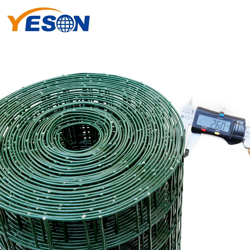 Yeson 1.15mm Wire 1/2" Hole 0.914m*10m Light Green PVC Coated Welded Wire Mesh