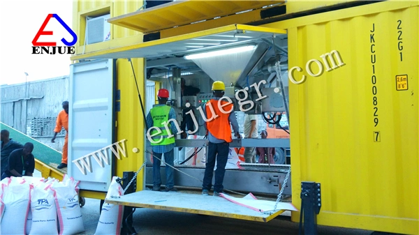 50kg 100kg Port Use 20feet Containerized Bulk Cargo Bagging and Weighing Filling Machine