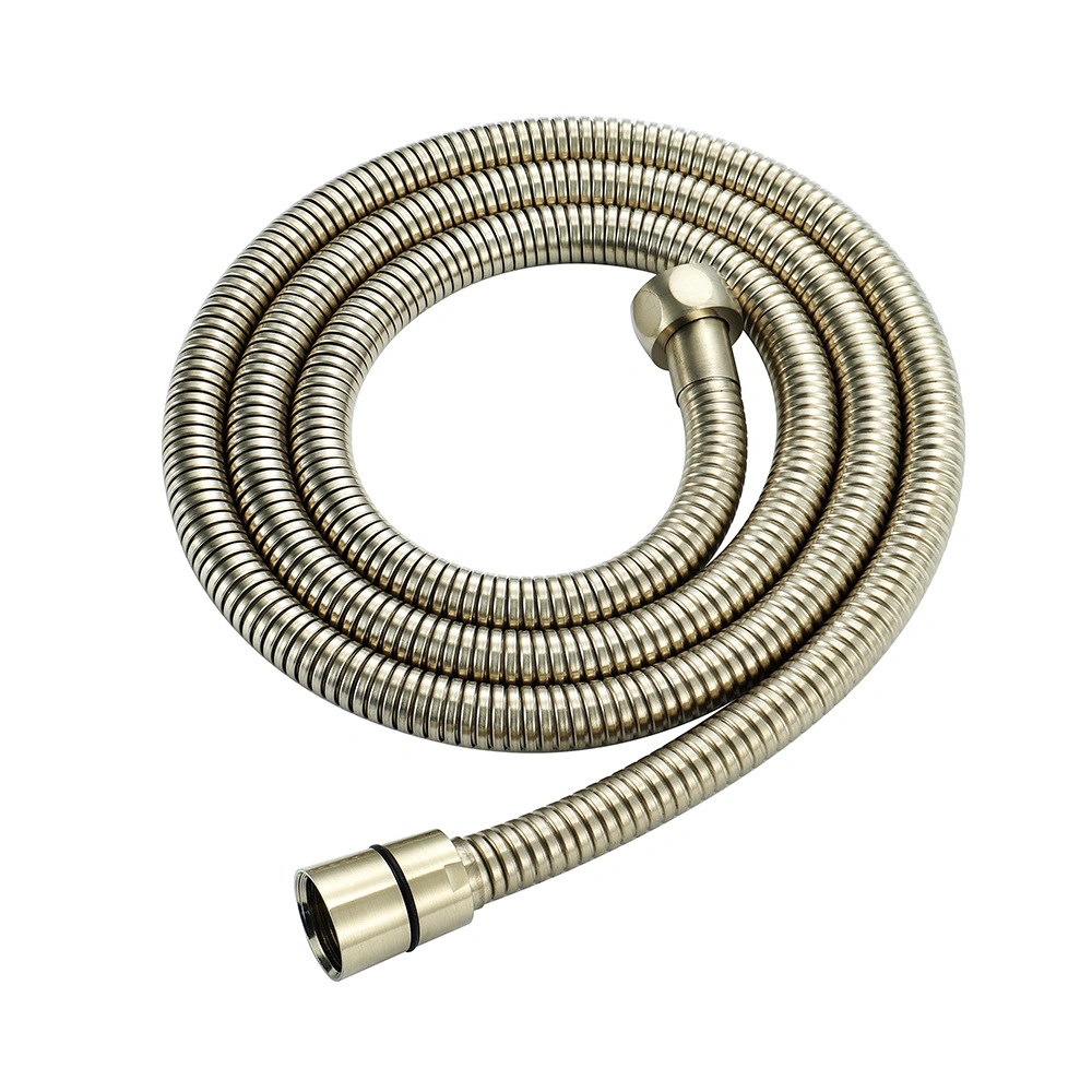 Custom Length High Quality Ultra-Flexible Replacement Metal Stainless Steel Shower Hose in Polished Brass