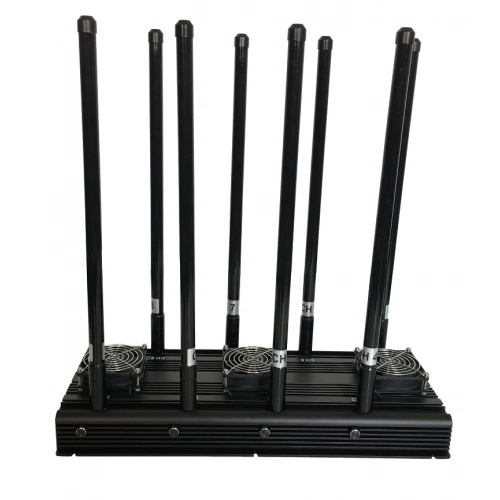 8 Band 160W Cellular Blocker Powerful Desktop Mobile Phone Signal Jammer 150m Coverage