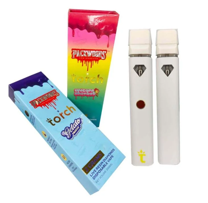 Factory Wholesale/Supplier Torch Diamond Disposable/Chargeable Vape Pen Backwoods X Runtz Vape Pen Kit 2ml Ceramic Rechargeable Vape Kit