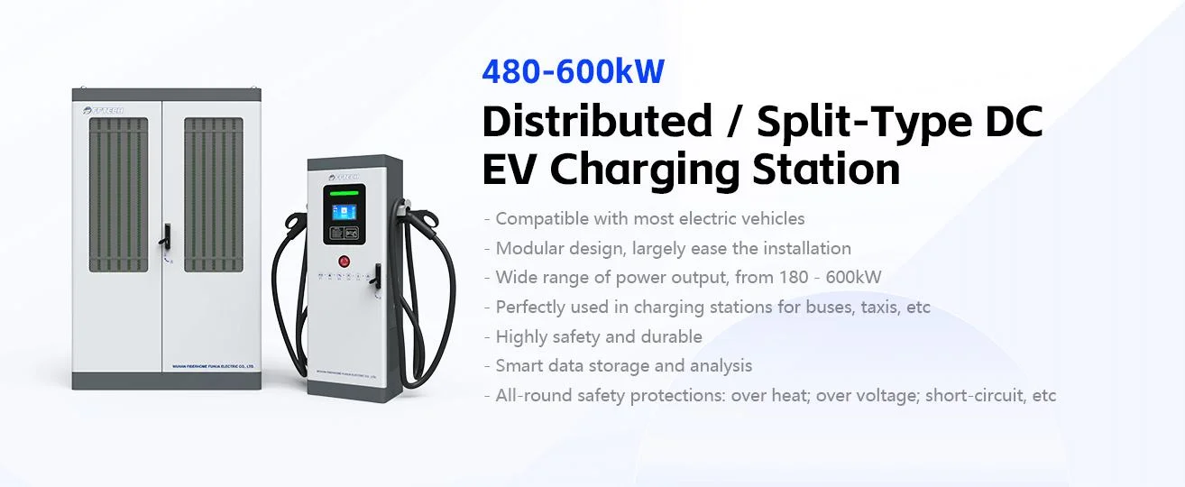 60kw-120kw Two Connector Outdoor Electric Vehicle Charging Smart Charging Station DC220-750V