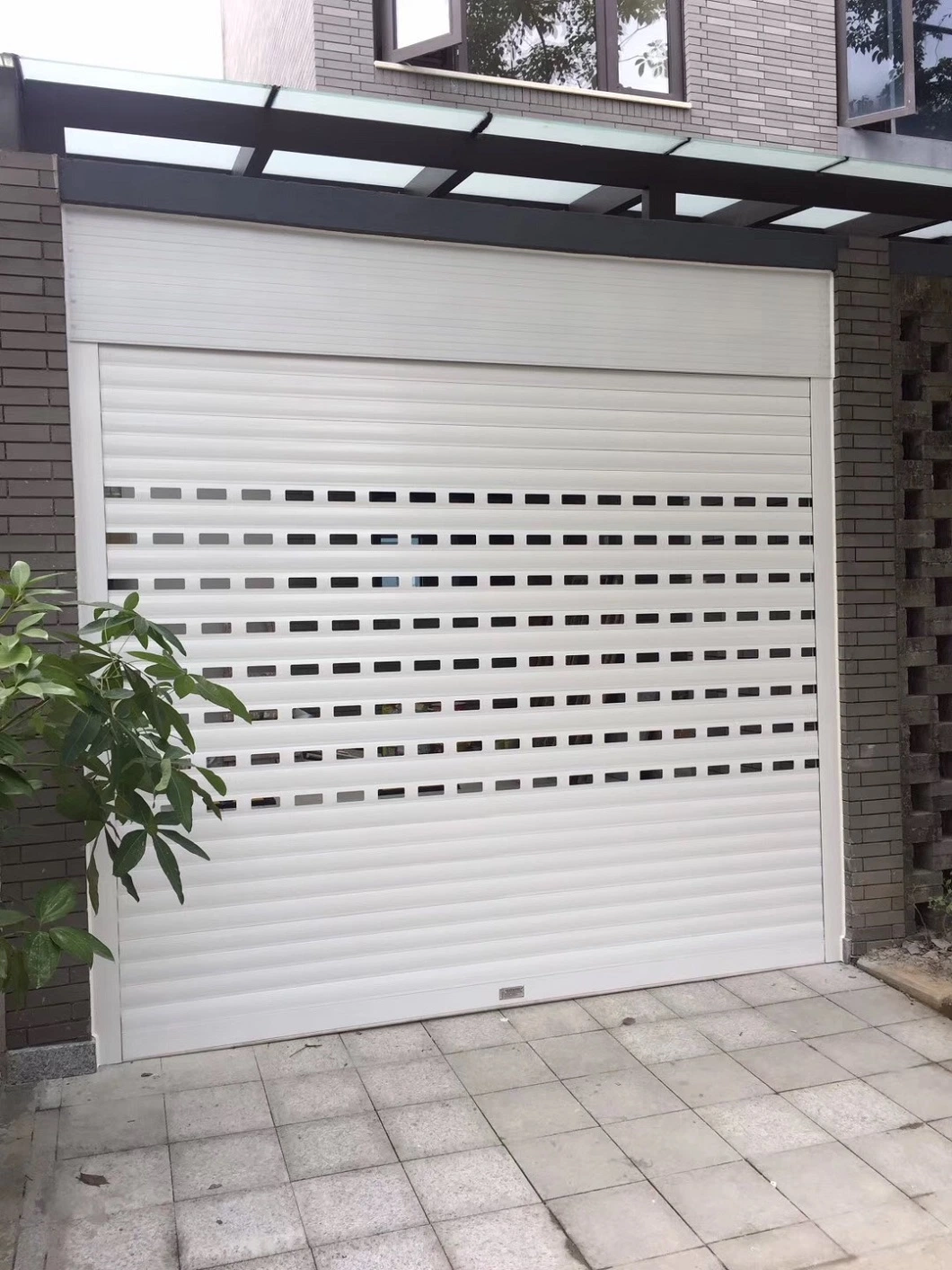 Durchsehen Durch Rolling Shutter Tür/Gelochte Belüftung Rolling Shutter Aus Aluminium