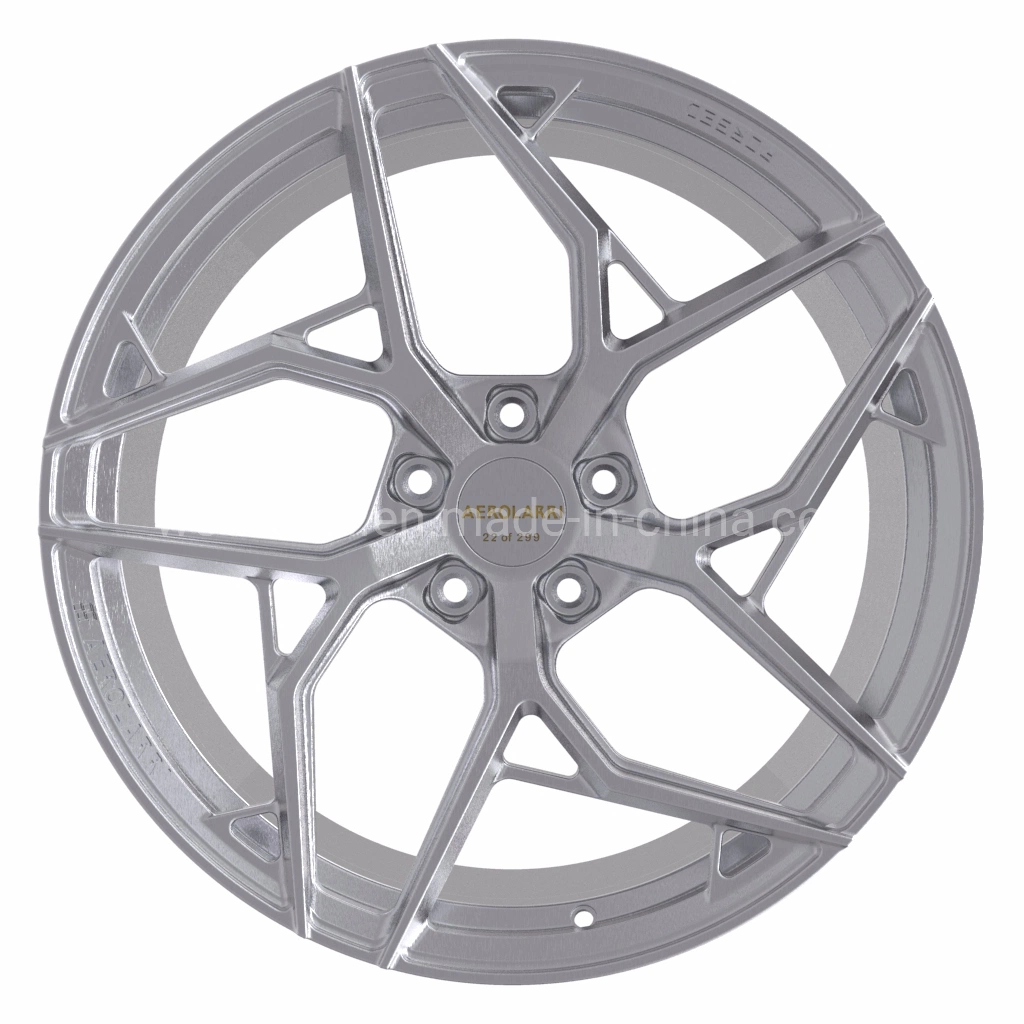 5 Hole 5X114.3 5X120 Brushed 19 20 21 22 23 Inch Hyper Silver Forged Hardware Attached Alloy Passenger Car Wheel, Aluminium Alloy Forged Wheels