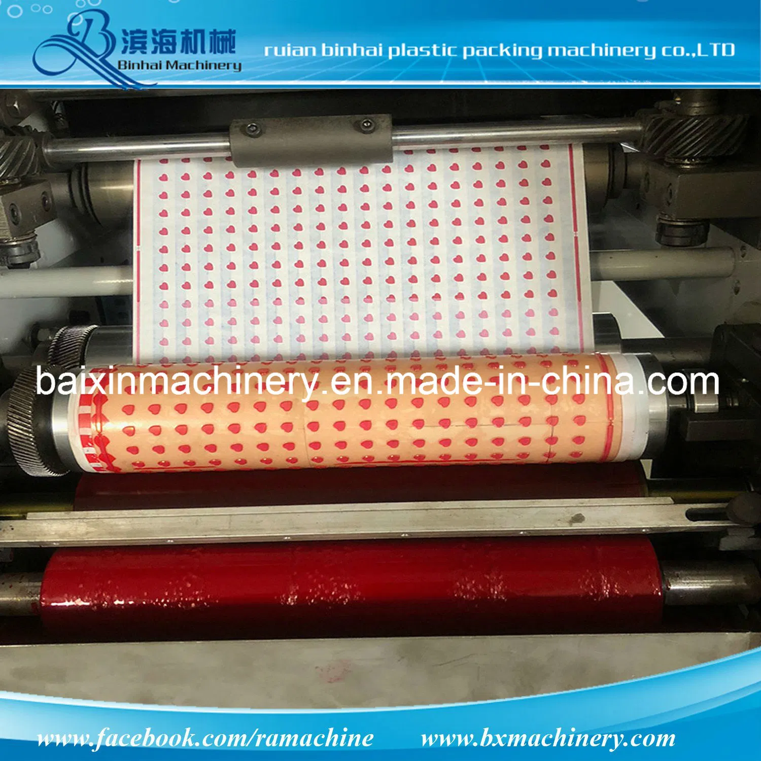 Laminator Material Rolling Label Flexo Printing Machine 4 Colors