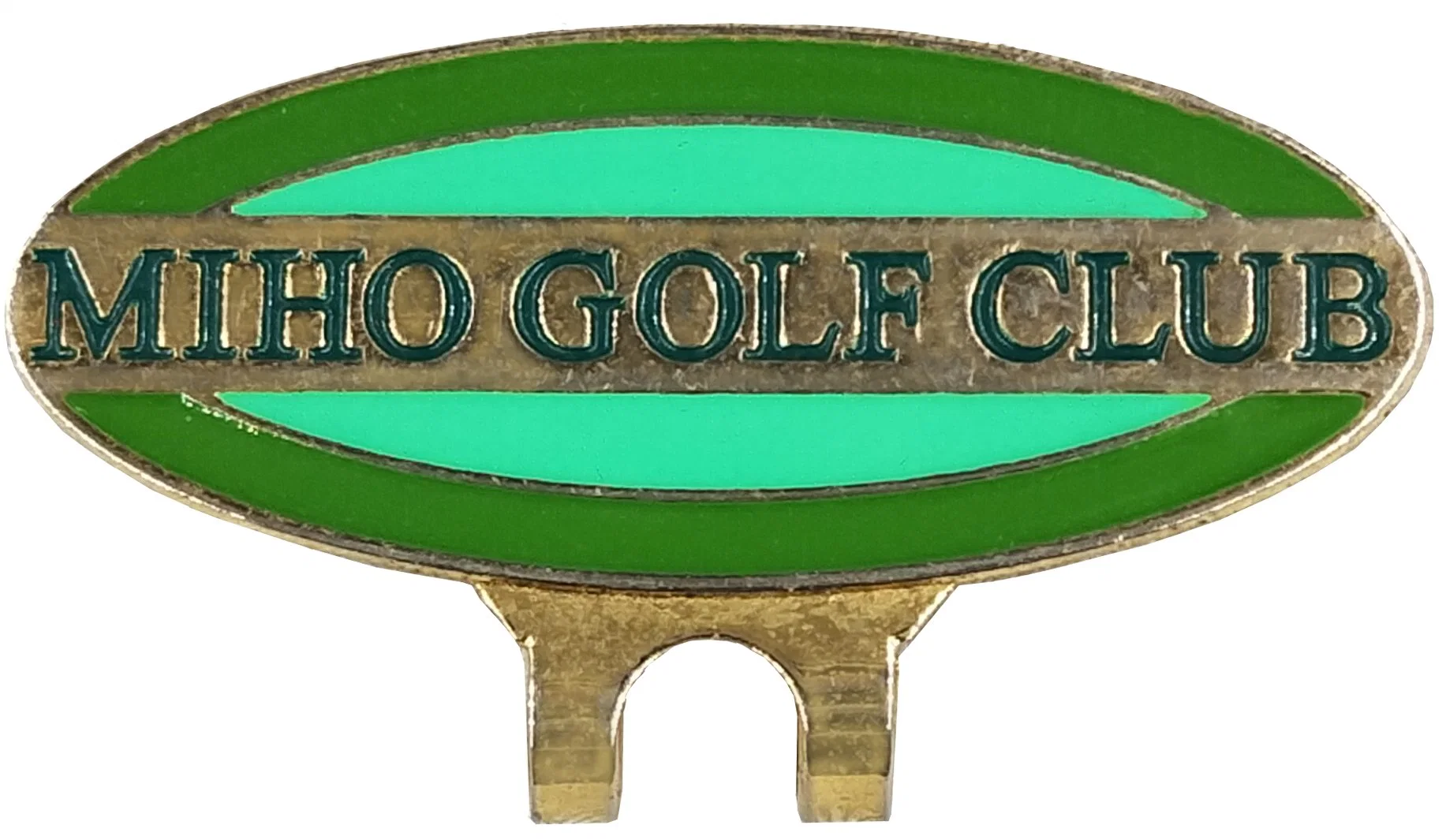 Club d'émail doux de votre marque Polybagged individuellement personnalisé marqueur de Golf