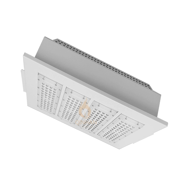 IP65 200W Recessed Explosion Proof Gas Station Canopy LED Ceiling Lighting