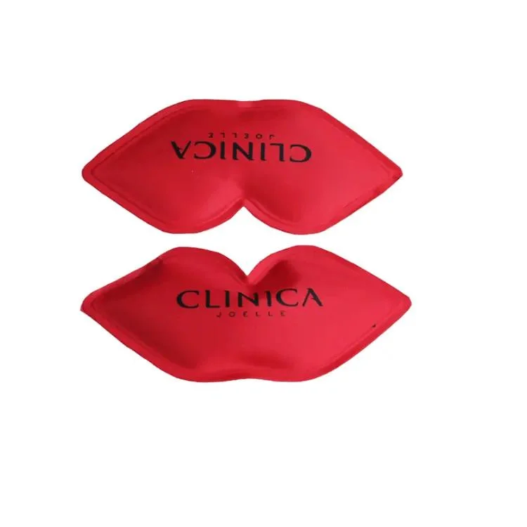 Custom Logo Reusable Personalised Lip Coolers Ice Gel Reusable Hot and Cold Ice Pack for Lips