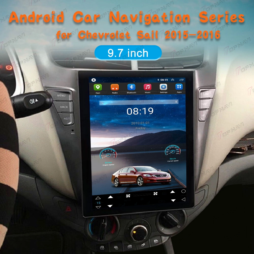 Reproductor de DVD para coche para Chevrolet Sail 2015 2016 pantalla táctil Android coche Radio Player Navegación GPS Audio Video 2,5D coche Pantalla