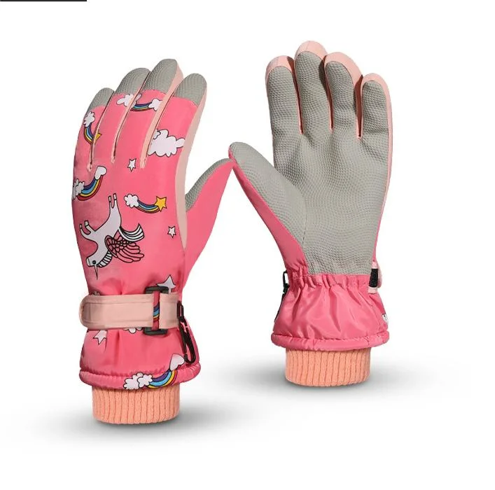 Kid Ski Outdoor Warm Waterproof Cartoon Sport Gloves