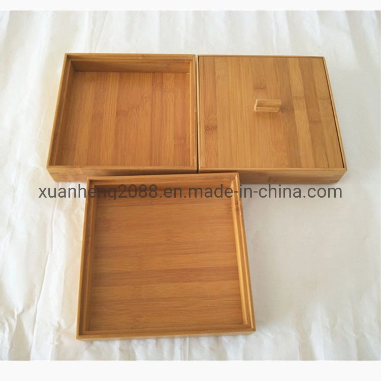 Customized Factory Direct Eco-Friendly Nature Bamboo Hand-Made Wooden Gift Box for Packaging