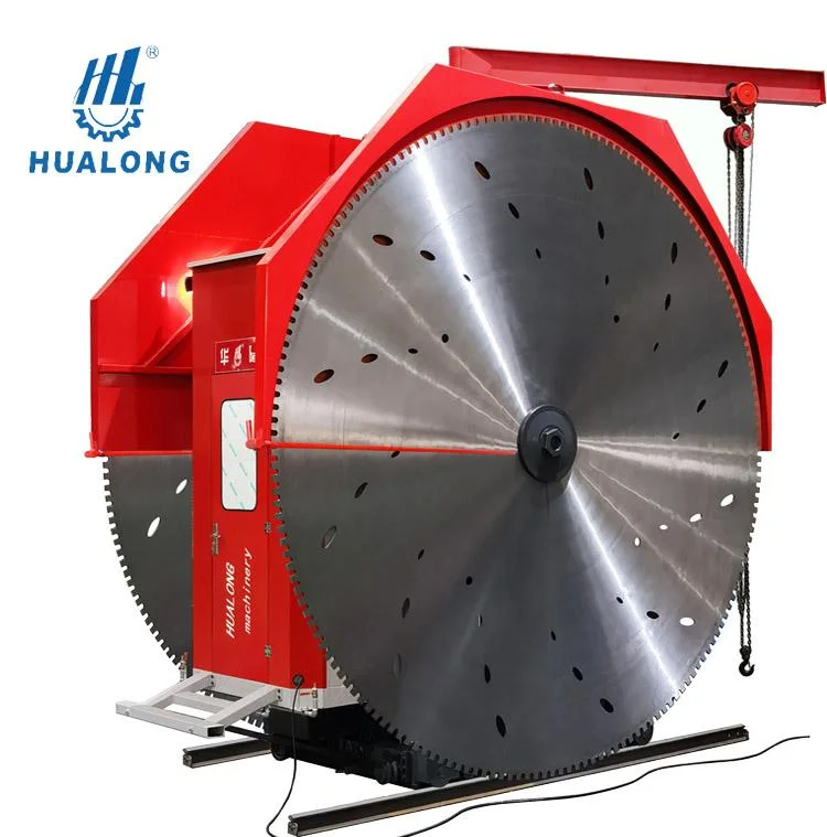 Double Blade Stone Cutting Machine Marble Grainte Mountain Quarry Block Mining Machinery Two Blanks Rock Stone Cutter Diamond Tools Disc Sawing Machine