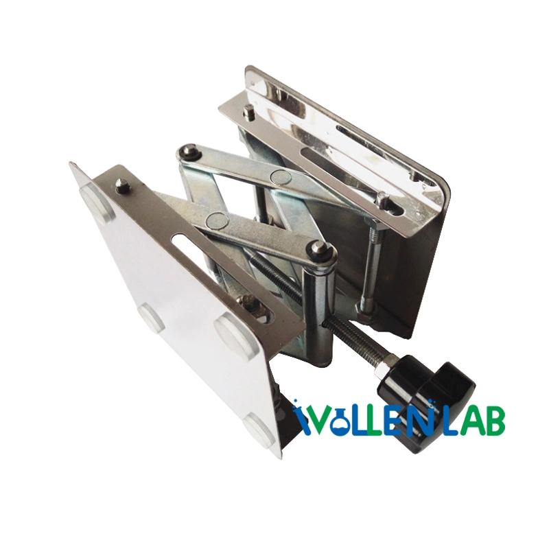 300X300mm Stainless Steel Adjustable Manual Lifting Platform Loading Bearing Lab Jack