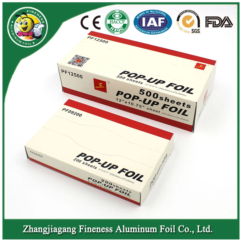 Pop-up and Pre-Cutting Sheet Aluminum Foil for Food Packing