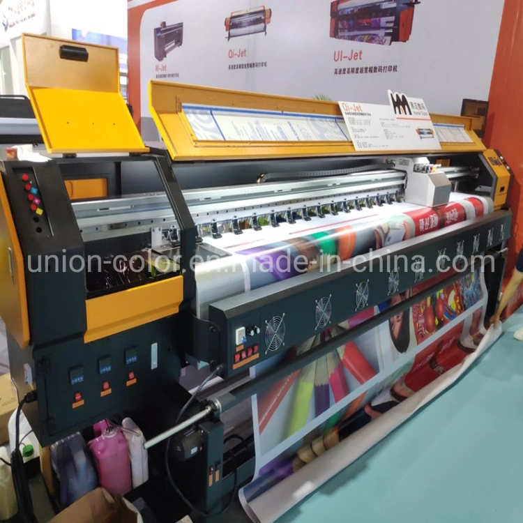 3.2m Large Format Printer Human Qi Jet Solvent Printer Flex Vinyl Sticker PVC Pet Wall Paper Printing Machine Digital Printer Plotter Made in China