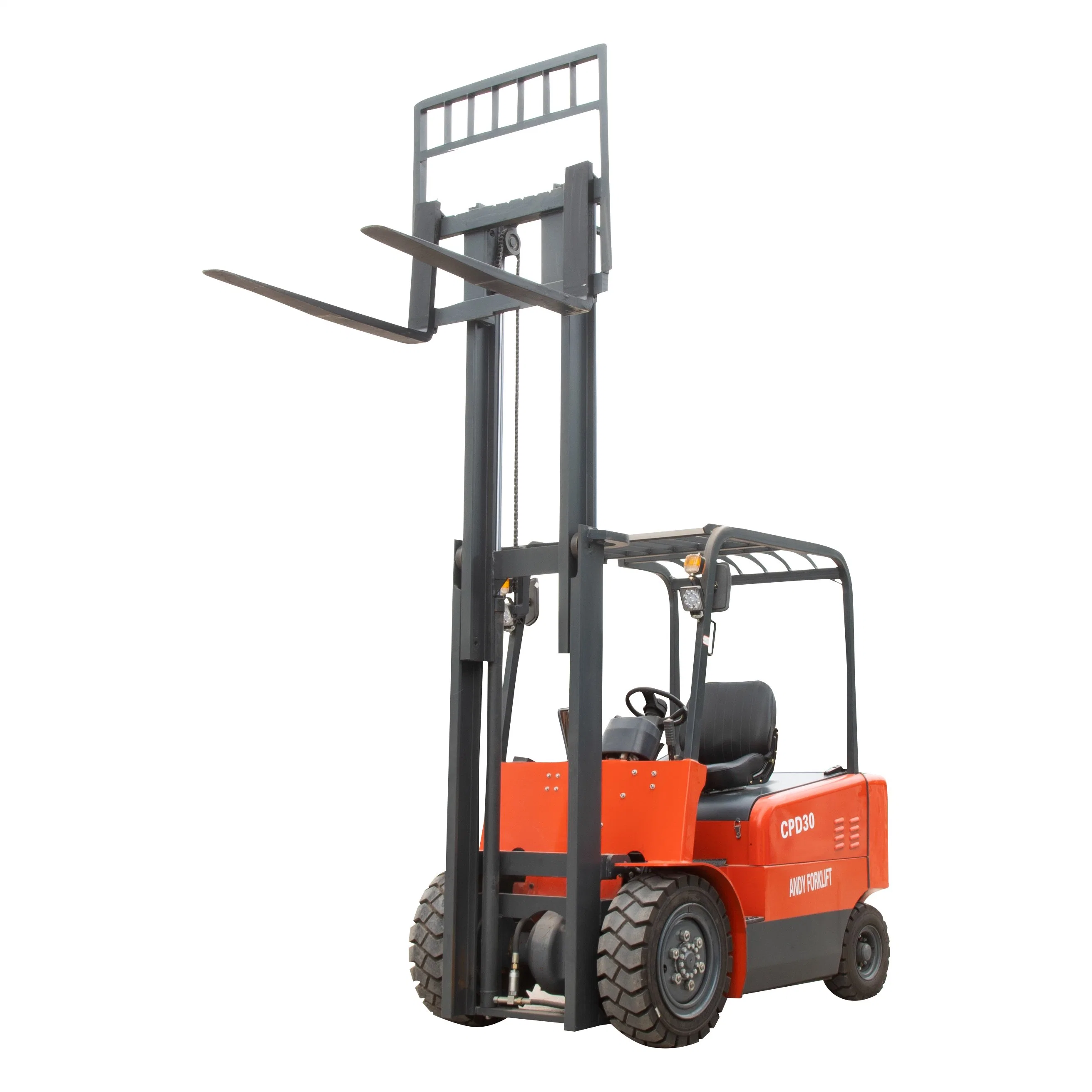 3ton 3000kg Lifting Height 3000mm Four Wheel Counterbalanced Battery Operated Electric Forklift Price