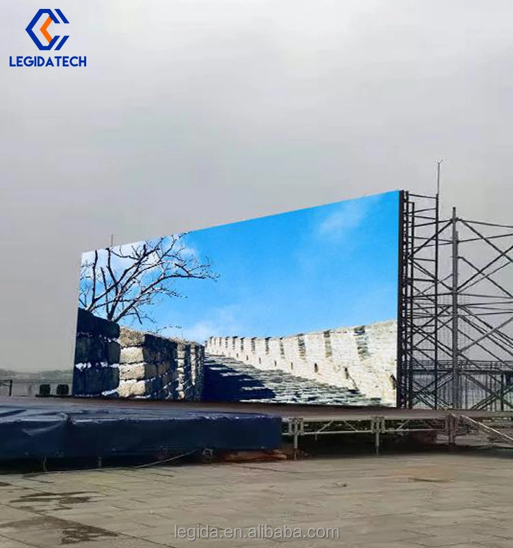 El estadio de la publicidad de supermercados de alto brillo P4 P5 P6 P8 P10 mm resistente al agua de la pantalla a color de pantalla LED de exterior interior xxxxx