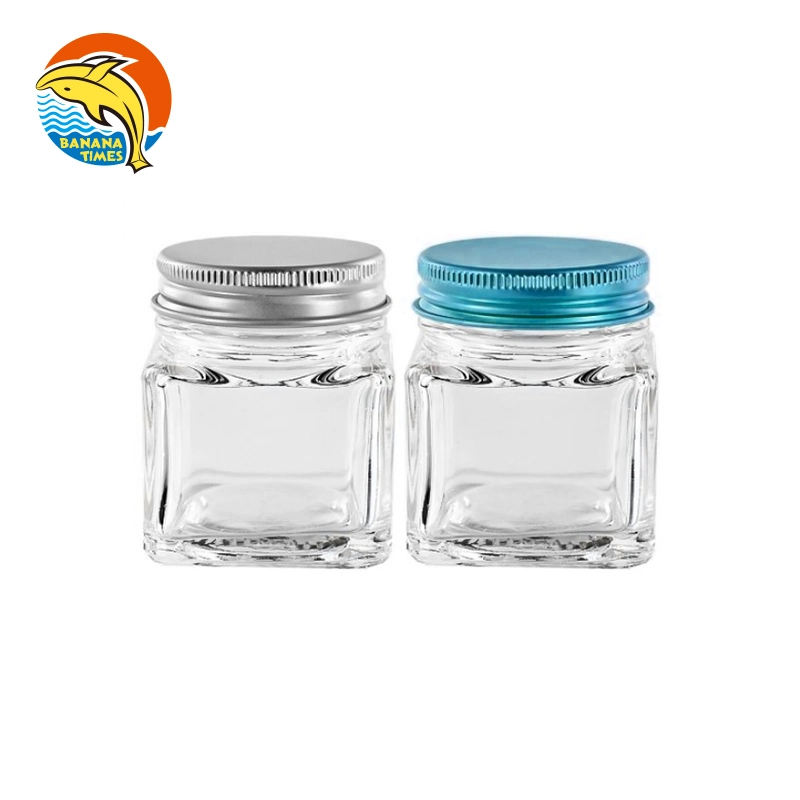 3ml 5ml 7ml 10ml Clear Glass Concentrate Jar 1000mg DAB Jar Oil Cosmetic with Black Screw Cap