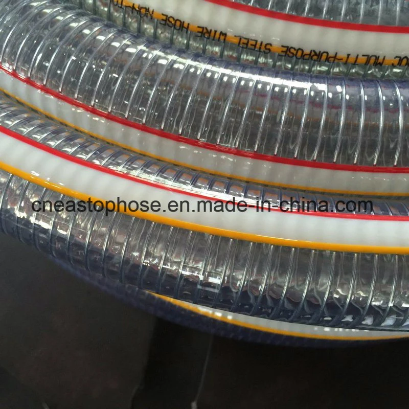 Original Factory Price Industrial Transparent Pipe Non Toxic 1 2 3 4 5 6 8" 10 Inch PVC Delivery Wire Reinforced Suction Hose for Sale