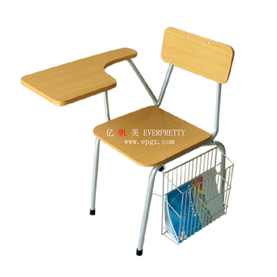 Bocetos silla duradera mobiliario escolar, con silla de Tablet PC