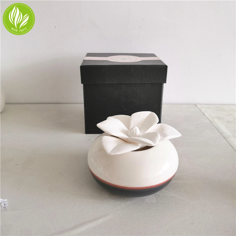 Handmade Ceramic Flower Diffuser in Gift Box