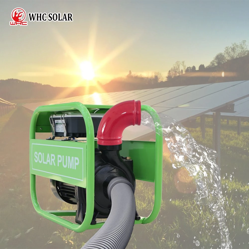 WHC Sonnensystem Solarpumpe Wechselrichter Sonnenkollektor 60-90V DC Solar Surface Water Pump