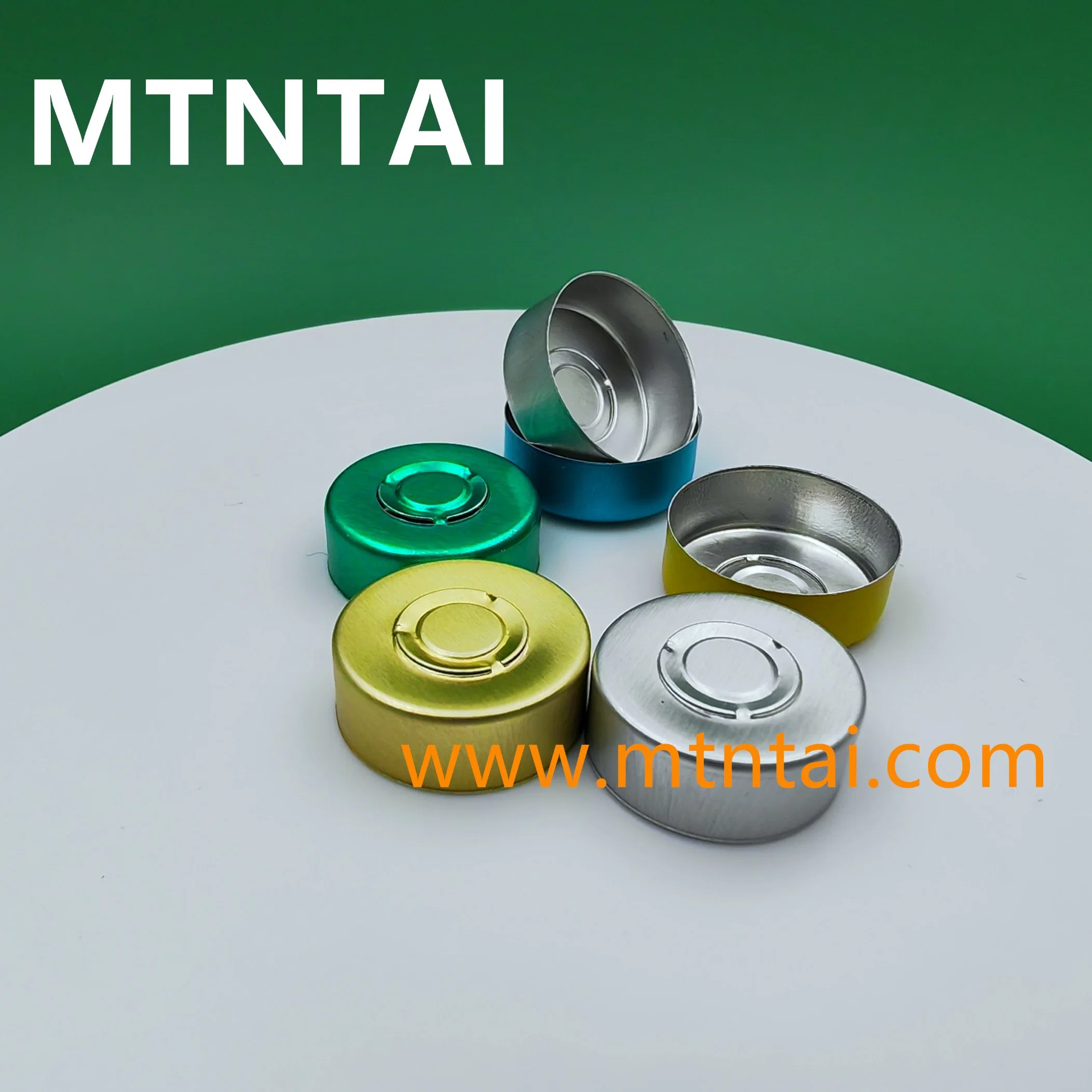 20mm Yellow Color Glass Bottle Cap/Aluminum Cap for Pharmaceutical