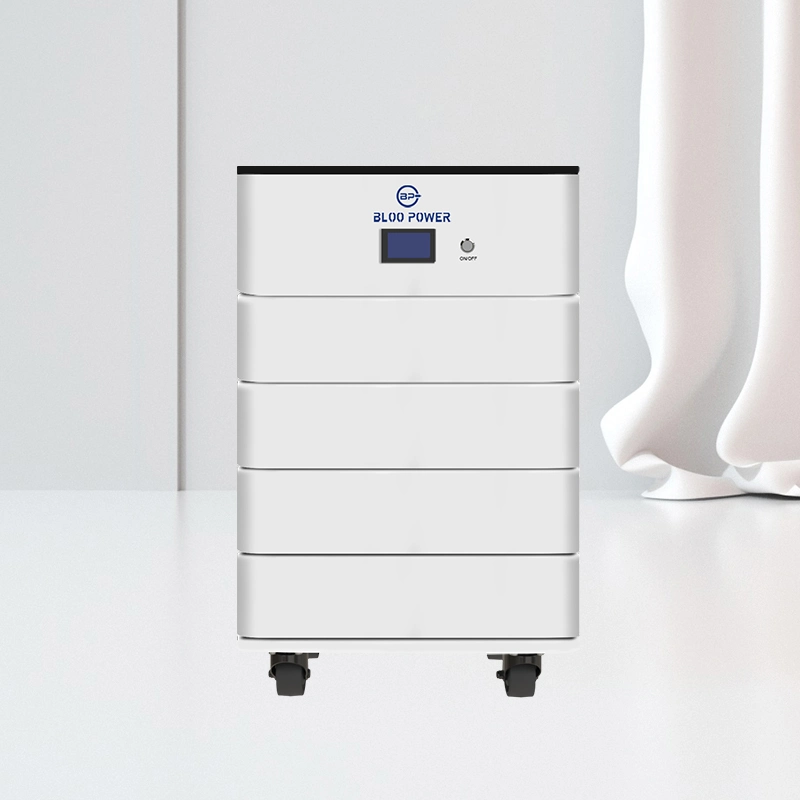 Bloopower 10kwh 100AH Li Ion Smart System ESS personnalisé de la Chambre des ménages profonde le cycle de vie du PDD pour le stockage d'accueil Rechargeable Batterie