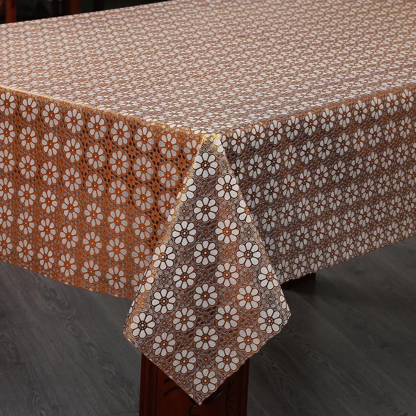 Embroidered Lace PVC Table Liner for Upscale Restaurants