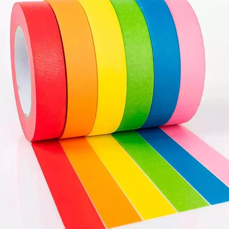 High quality/High cost performance Low Noise Painting General Purpose Masking Tape Colour Base Customized