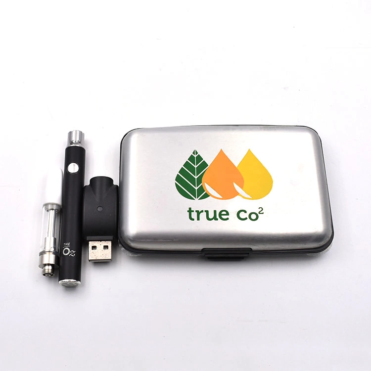 Custom Luxury Silver Vape Cartridge Packaging Plastic Carry Box