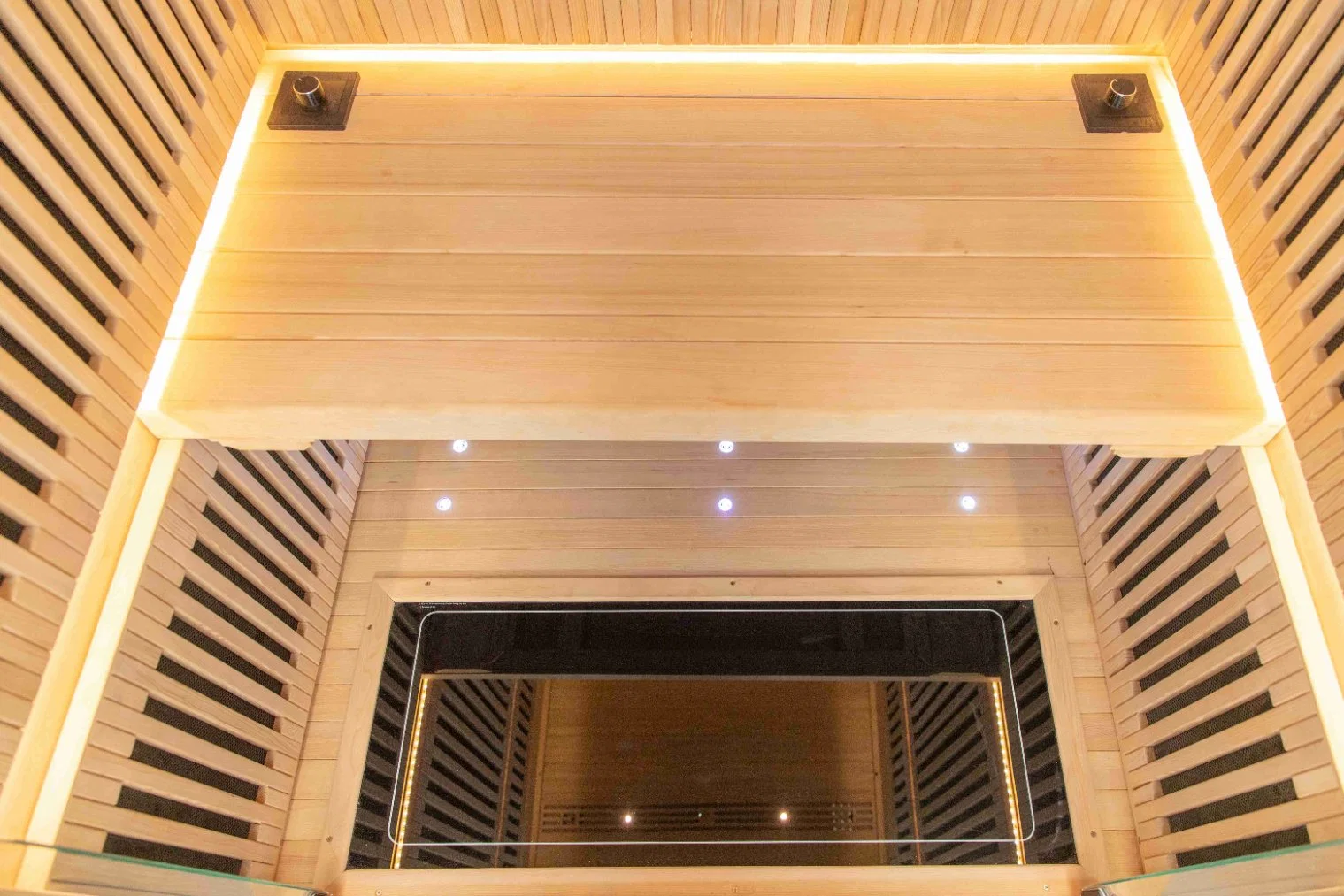 High quality/High cost performance  Wholesale/Supplier Double Glass Door Infrared Sauna with Best-Selling Custom