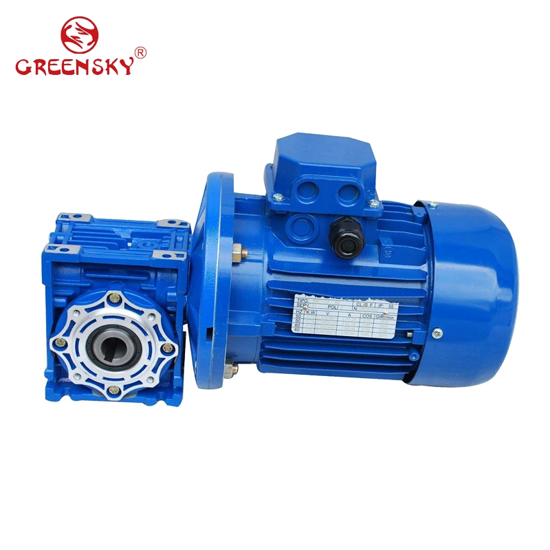 IE2 IE3 Right Angle Worm Gearbox Electric AC Induction Motor