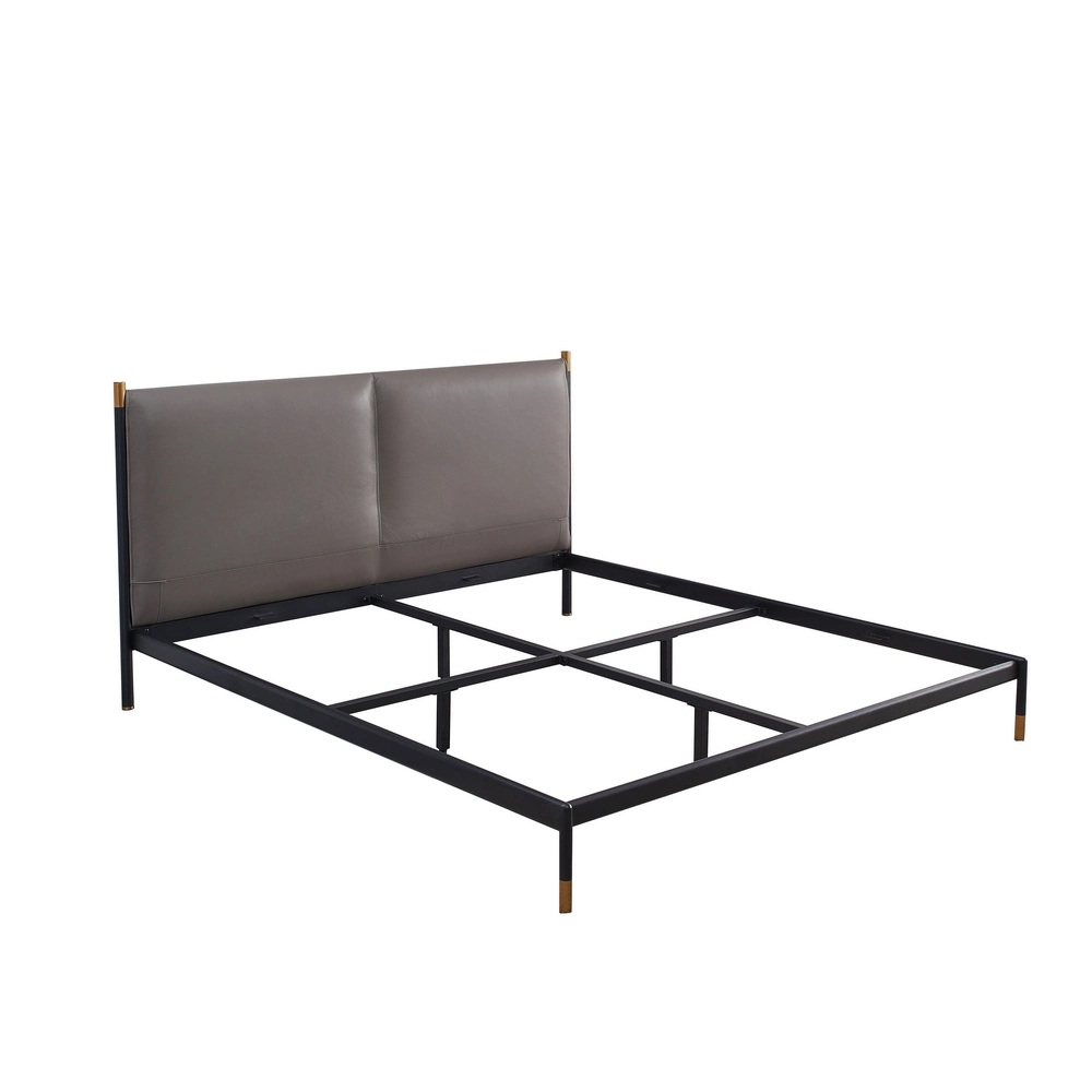 Wholesale/Supplier Customized Hotel Modern Fashion Home Furniture Bedroom Metal Leather King Bed