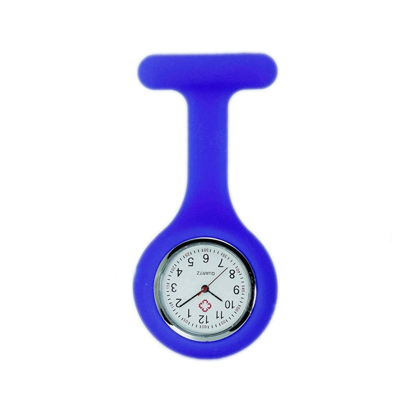 Montre en silicone pour infirmière avec poitrine, montre-broche pour homme, montre intelligente.