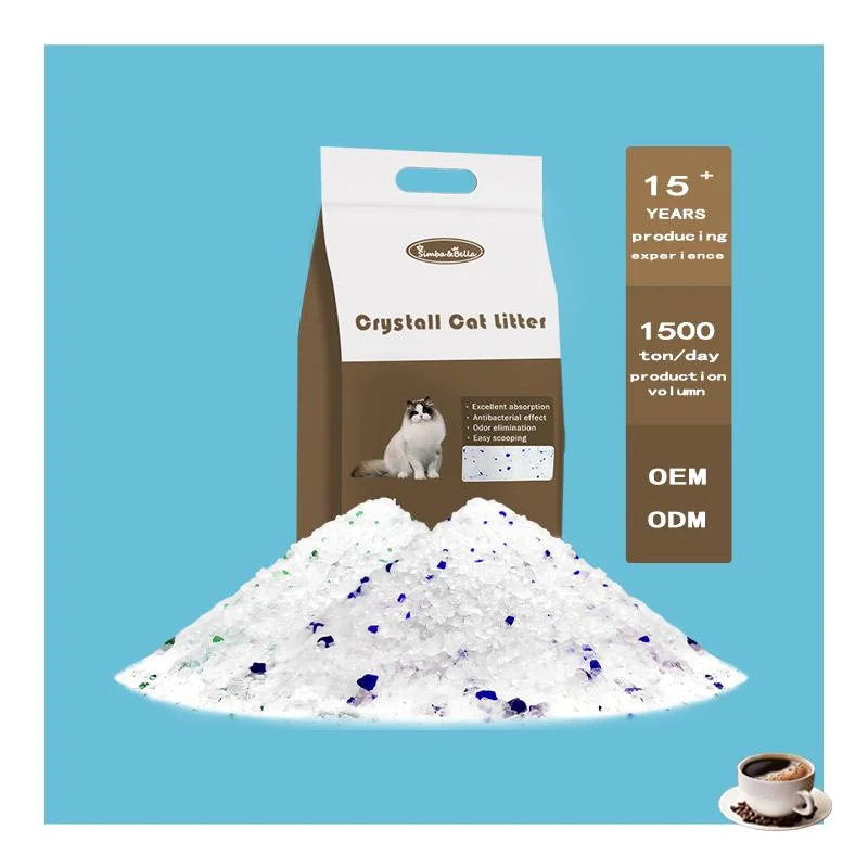 Ultra saugfähig staubfrei Weiß Blau Farbe Crystal Arena PARA Gato Silica Gel Cat Wurf Crystal Cat Sand