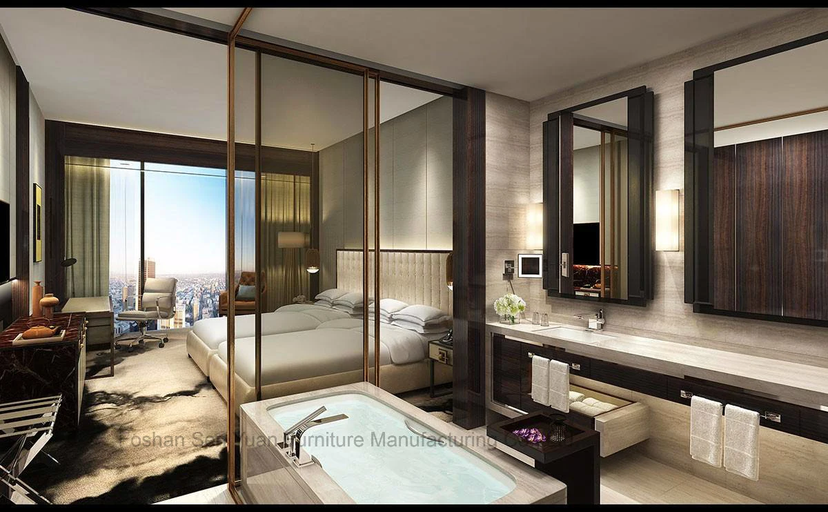 Marriott Hotel Bedroom Set \ Apartamento Mesa e Chair Hotel mobiliário Personalização