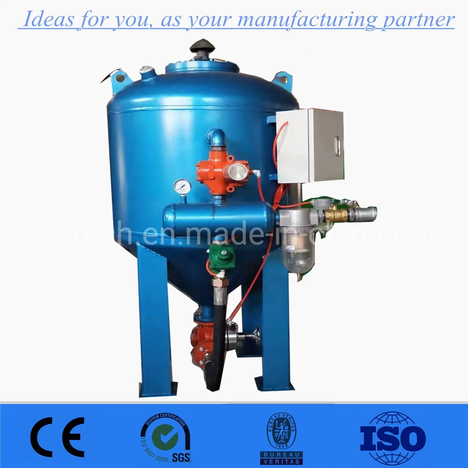 China Portable Small Sand Blasting Pot Machinery /Equipment for Sale