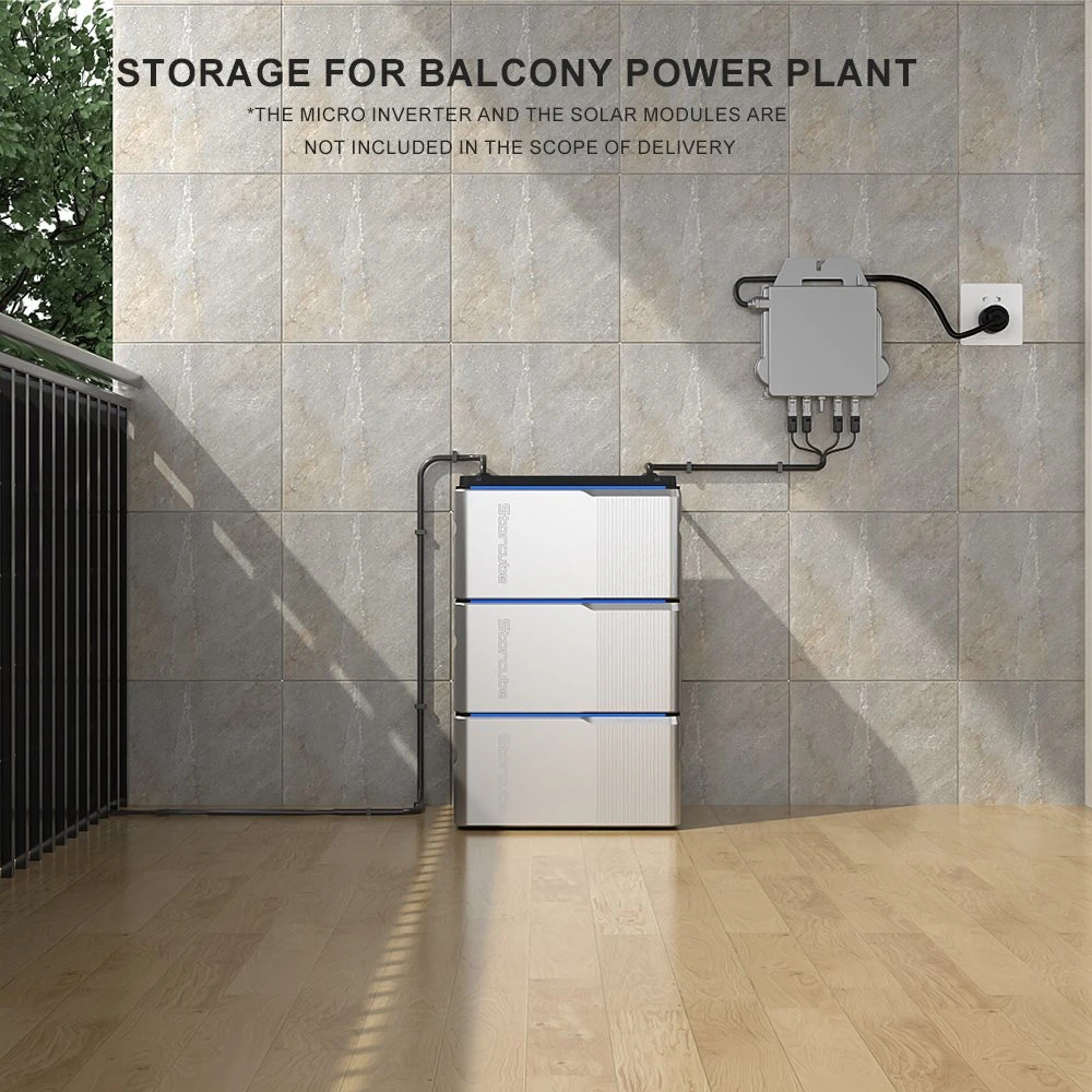 Balcony Power Station 1024wh LiFePO4, Storage for Balcony Power Plant 1200W Solar Input, 800W Output