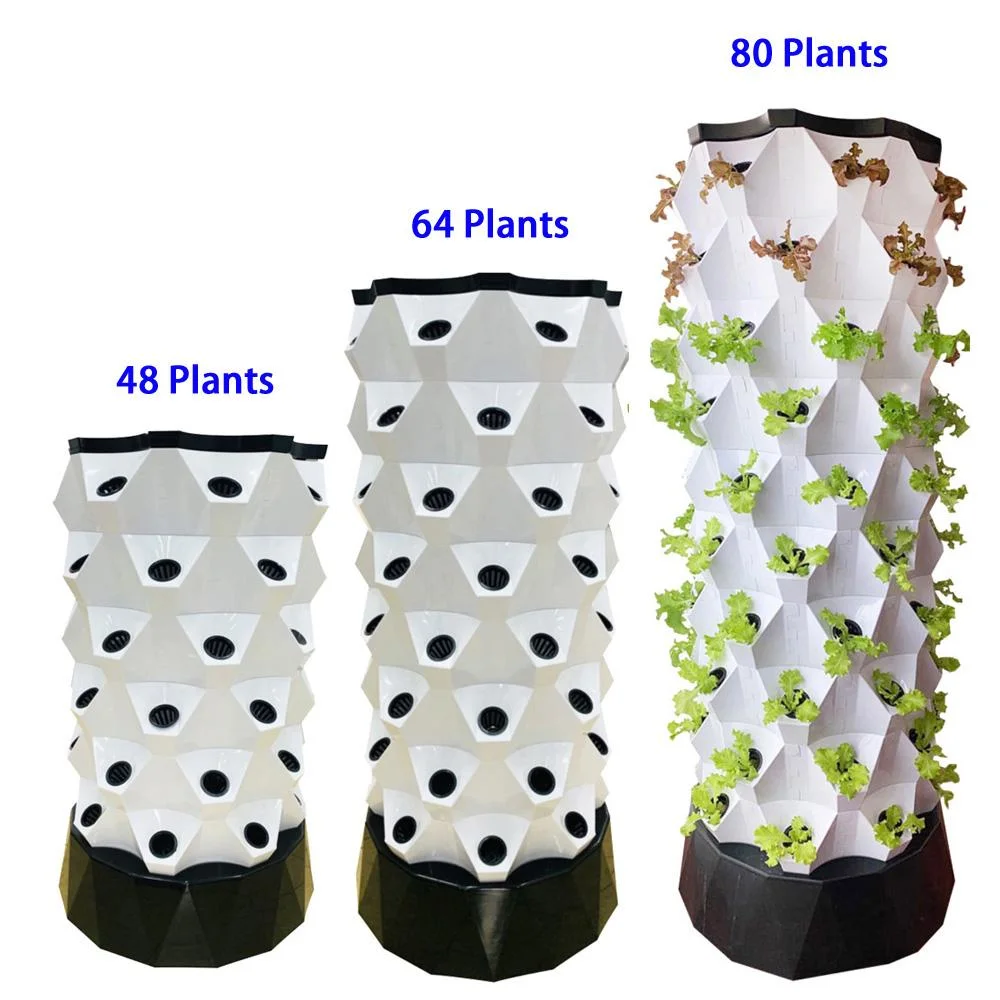 Home Garden Hydroponics Plant Growing Vertical Tower for Leafy Vegetable