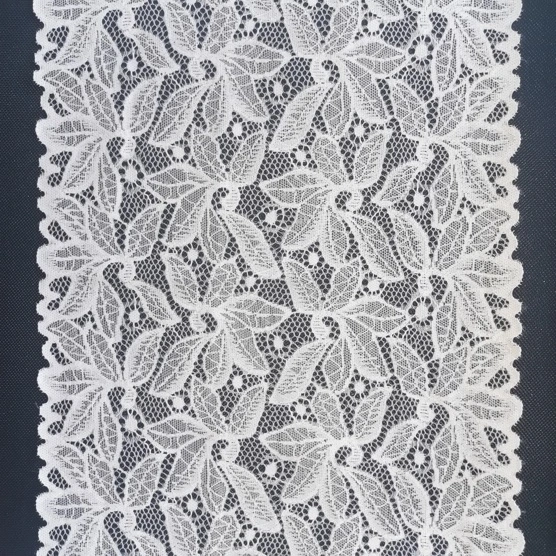 Tricotage dentelle polyester dentelle rigide pour la lingerie robe de la dame Accessoire pour vêtement